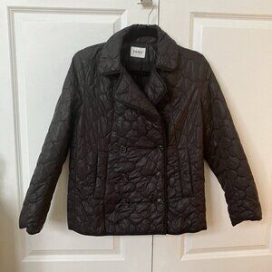 Farhi by Nicole Farhi Jacket Womens 8 Black Quilted Shacket